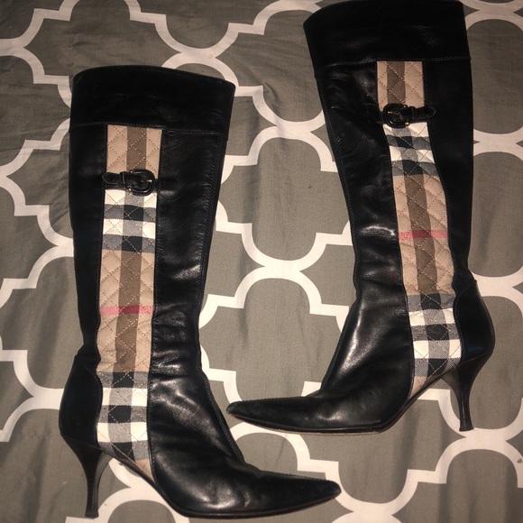 burberry high heel boots